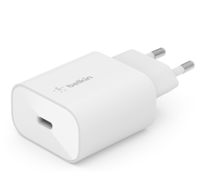 Ładowarka i akumulator BELKIN sieciowa 25W USB-C Power Delivery 3.0 PPS biała WCA004vfWH